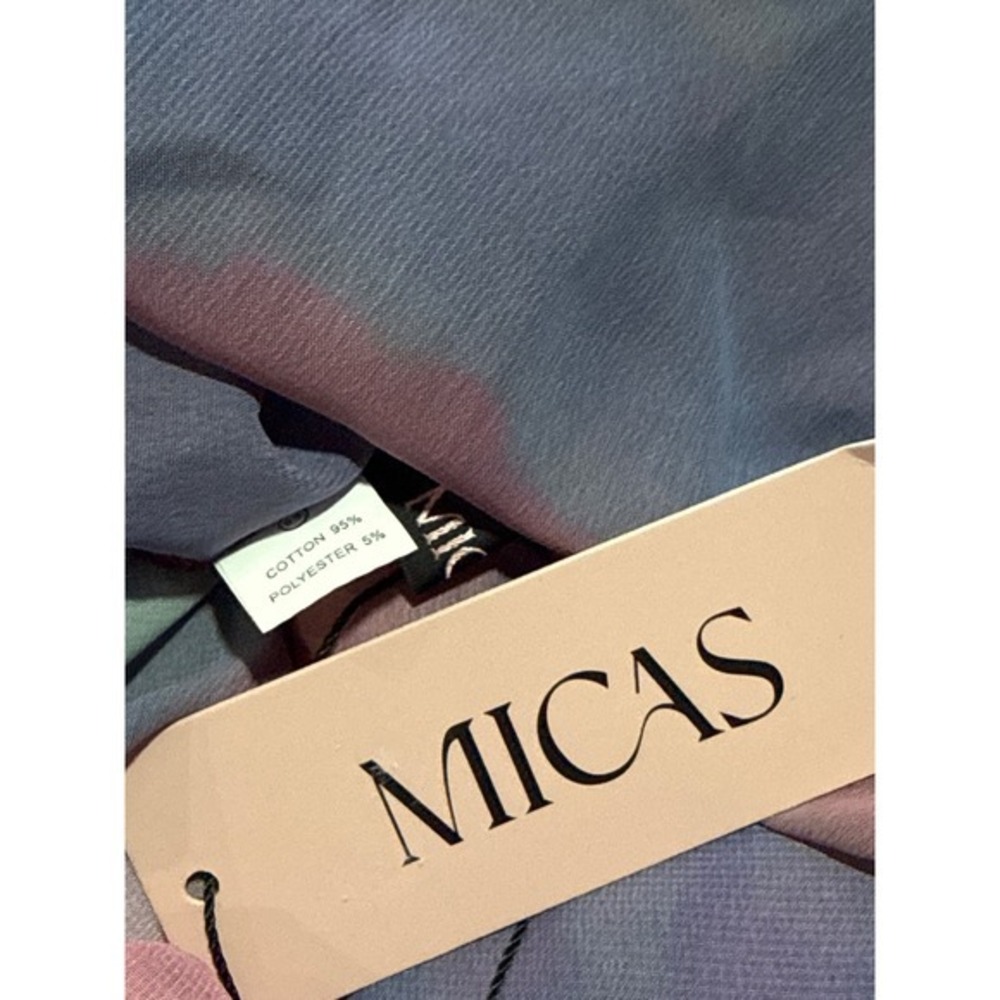 Micas Sheer Floral Lace Maxi Dress  Cotton Blend Plunge Mesh‎ Dress size M - Picture 12 of 12